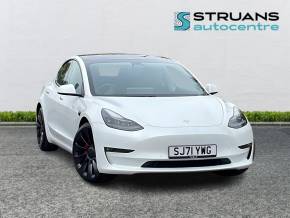 TESLA MODEL 3 2021 (71) at Struans Dundee