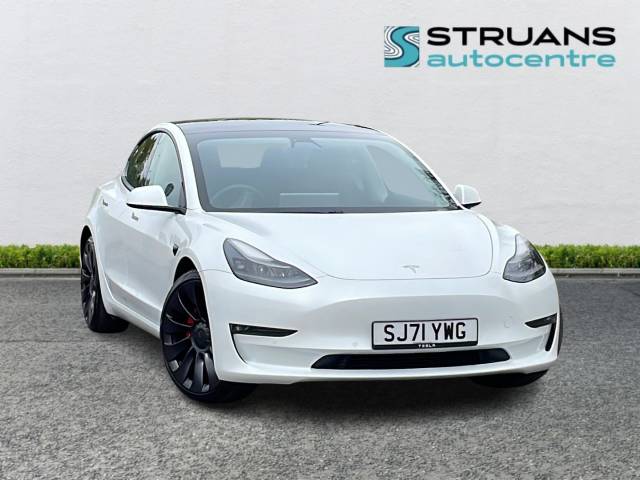 Tesla Model 3 Performance Auto AWD 4dr [Performnce Upgrade] Saloon Electric White