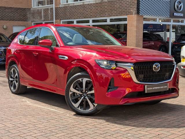 Mazda CX-60 Takumi 2.5 Plug-In Hybrid [327ps] Auto 5dr AWD SUV Hybrid Soul Red Crystal