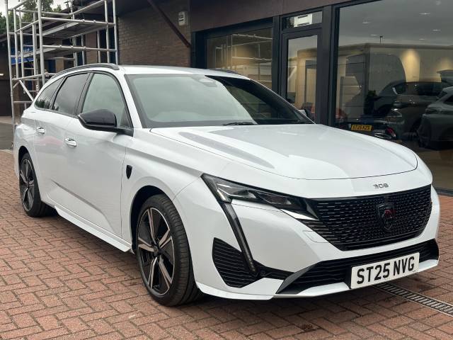 Peugeot 308 SW 1.2 GT Hybrid 136 e-DSC6 Auto Estate 5dr Estate Hybrid Okenite White