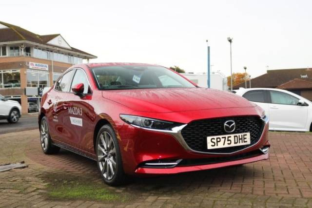 Mazda 3 Exclusive-Line 2.0 e-Skyactiv X [186] Auto 4dr Saloon Petrol Soul Red Crystal