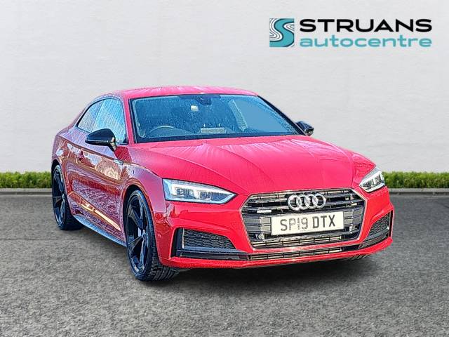 Audi A5 2.0 45 TFSii Quattro Black Edition S Tronic MHEV 2dr Coupe Petrol Red