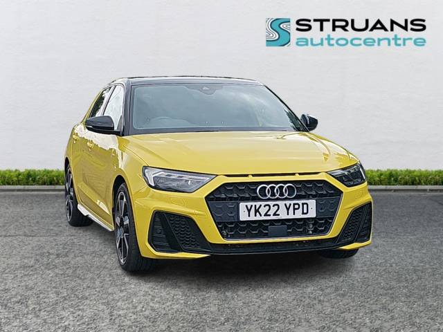 Audi A1 1.5 35 TFSi Black Edition S Tronic Auto Sportback 5dr Hatchback Petrol Yellow